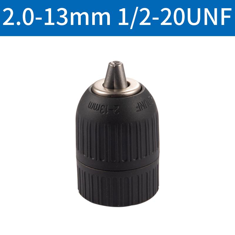 

1.5-13MM Drill Chuck Metal Heavy Duty Thread Quick Change Adapter Self Tighten For Impact Wrench Conversion 1/2-20 UNF