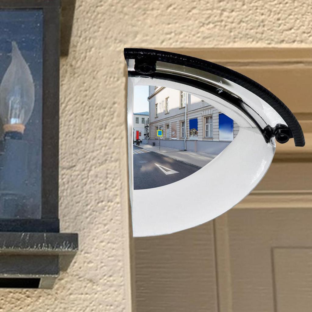 Convex Safety Mirror Acrylic Convex Traffic Security Mirror High Visibility Security Supplies For Indoor Outdoor School Parking