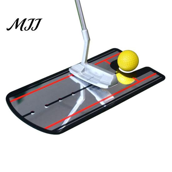 Beginner Golf Training Aid Putting Mirror, Alignment with Putter Line, Ball & Warm-Up Gear Practice Tool for Indoor Outdoor Line