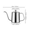 1pc Stainless steel coffee pot with narrow mouth; home pour-over coffee pot with narrow mouth and long spout; coffee mug