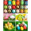 6Pcs Simulation Artificial Egg Easter DIY Painting Crafts Pretend Play Kids Toy