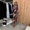 Autumn 2024 Street Style Irregular Split Dress for Women