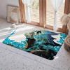 Anime A Kaiju Hachigou Floor Mat Eco  Flannel Doormat Non Slip Odorless Indoor Floor Rug Soft Short Plush Home Mat