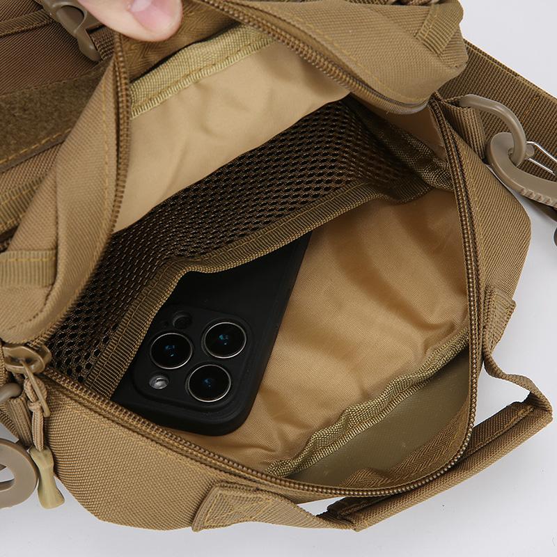 Men's Tactical Camouflage Crossbody Bag -Vintage   Nylon Chest Pack (Vintage Army Sling Bag for Hunting/Outdoors)