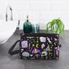 Goth Gothic Witchy Skull Makeup Bag Organizer Large Cosmetic Bags Portable Travel Toiletry Bag Women Storage Pouch