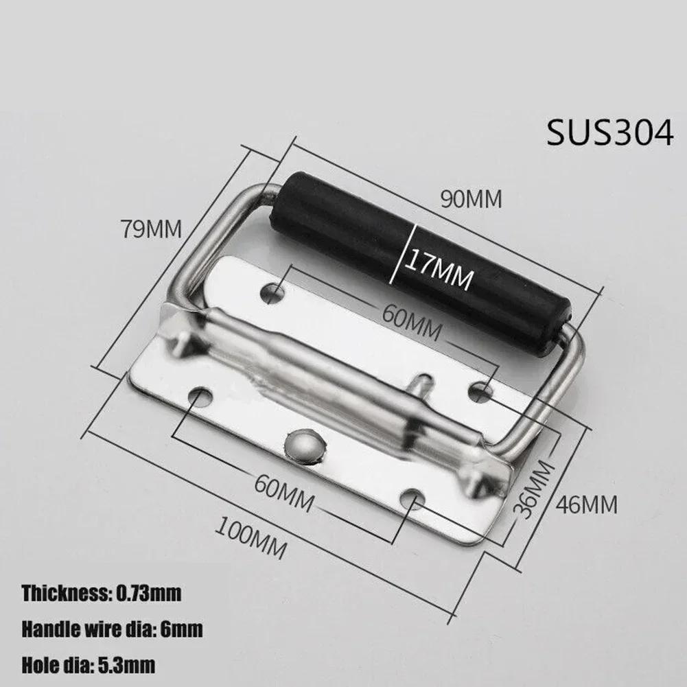 Stainless Steel Handle Cabinet Door Drawer Handle Wardrobe Door Handle  Folding Door Handle Tool Box Folding Handle Hardware