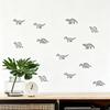 6Pcs Dinosaur Wall Stickers, Self-Adhesive Wall Decals, Removable Cartoon Dinosaur Stickers, Peel And Stick Wall Decals for Bedroom Living Room