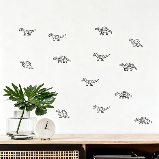 6Pcs Dinosaur Wall Stickers, Self-Adhesive Wall Decals, Removable Cartoon Dinosaur Stickers, Peel And Stick Wall Decals for Bedroom Living Room