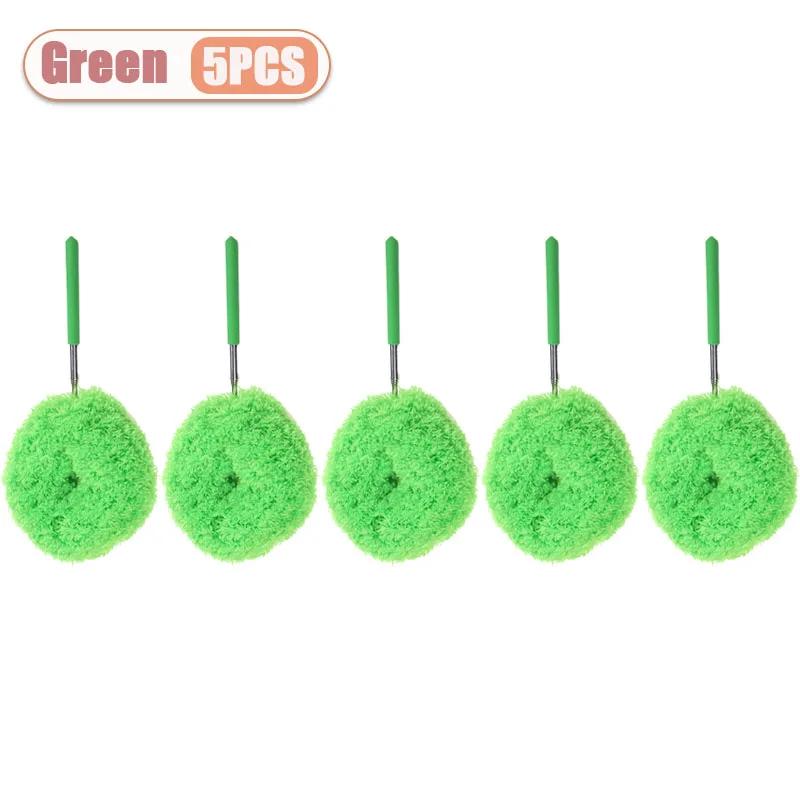 1-10PCS Extendable Feather Duster for Home Cleaning Washable Reusable Dusting Stick for Ceiling Corner Gap Furniture