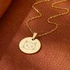 Cute Cat Stainless Steel Necklaces for Women Gold Color Animal Pet Pendant Necklaces Party Luxury Jewelry Birthday Gifts BFF
