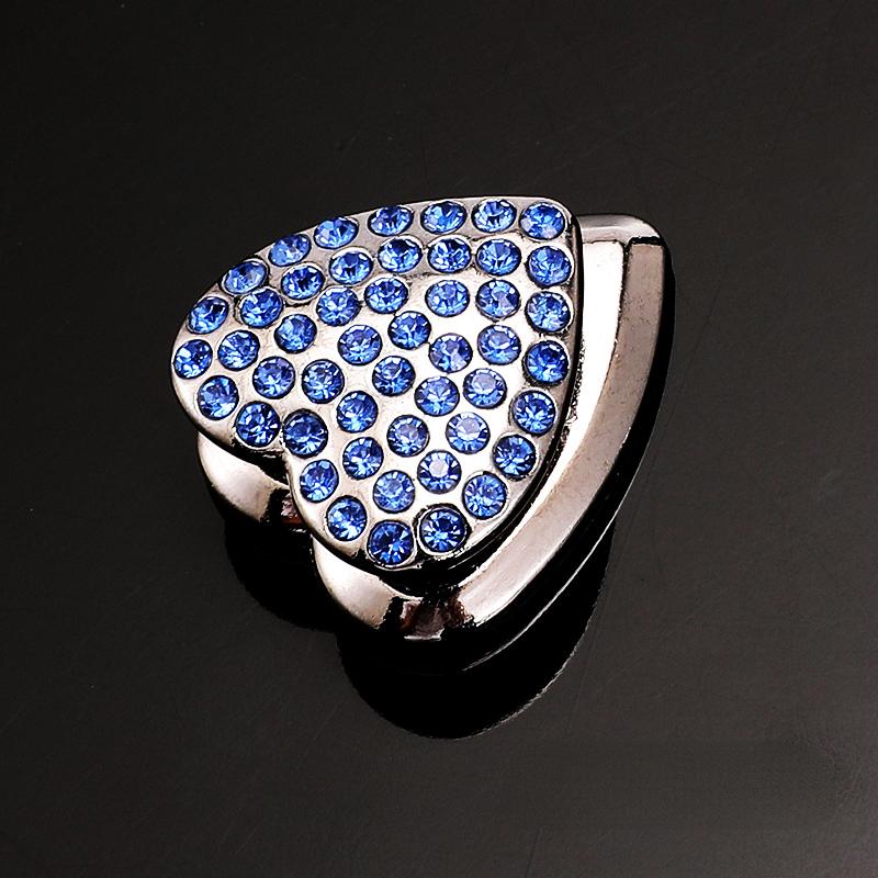 Auto Herz Diamant Haken Strassbesetzt Dekor Hängender Halter Innenraum Armaturenbrett Klebehaken Bling Kristall Autozubehör