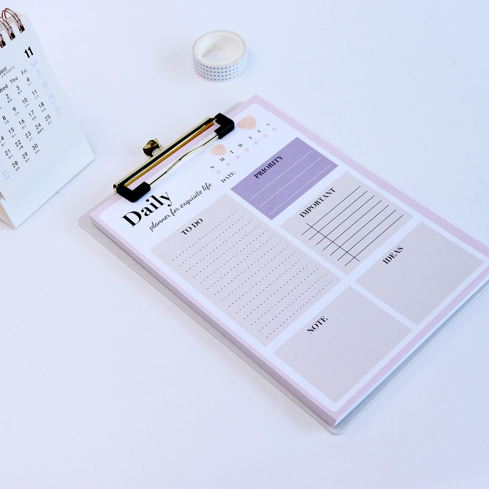 Серия Моранди Ежедневник Блокнот Отрывной блокнот Офисный органайзер расписания Блокнот для школьных канцелярских товаров