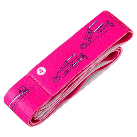 

Elastic Yoga Pilates Stretch Strap Equipment Resistance Band Gym Belt Fitness рожевий червоний колір