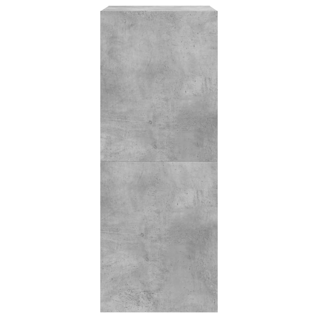 Shoe Cabinet with 2 Doors Concrete Grey 80 X 42 X 108 Cm