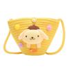 Adorable Cartoon Children Bag Cute Plush Teddy Woven Spring Summer Crossbody
