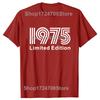 Novelty Born In 1975 Vintage T Shirts Graphic Cotton Streetwear Short Sleeve Birthday Gifts 50 Years Old Tshirt Mens Clothing