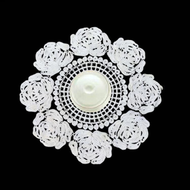 Decorative Floral Laces Coasters And Placemat Set Elegant Table Decoration Mats For Elegant Dining Experience