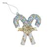 Creative Christmas Bow Hanging Ornaments for Trees and Party Décor - Festive Plastic Window Decorations
