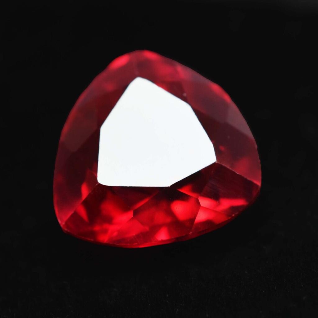 Natural Red Ruby Loose Gemstone 10.20 Ct Trillion Shape for Jewelry Making and Gem Collections