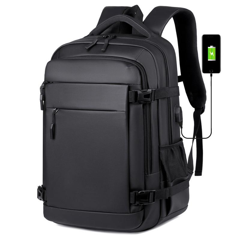 Business Backpack Men s Large Capacity USB Interface Computer Bag Anti-theft Inner Pocket Business Backpack