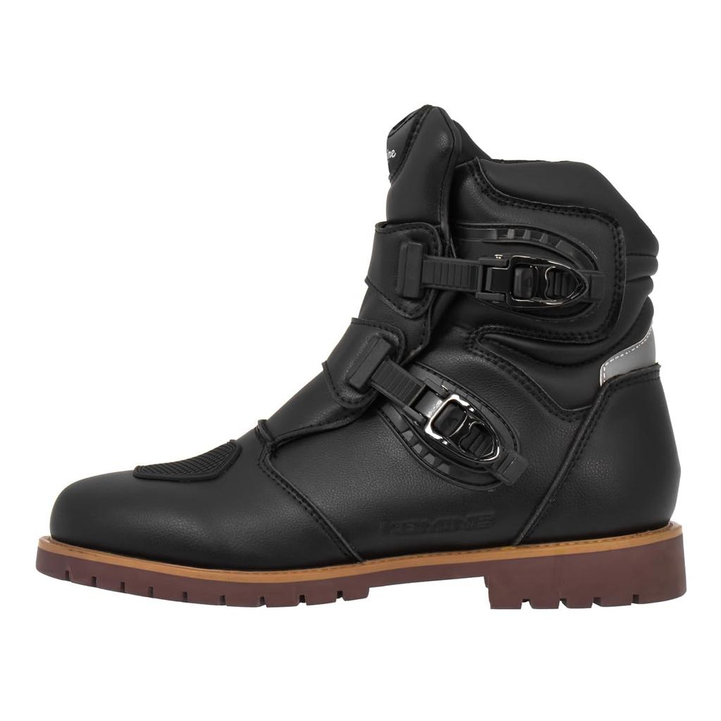 Komine 2025 Model WP Adventure Short Boots Size (BK-0975), Black, 26.5