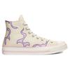Golf Le Fleur X Converse 1970s Chuck Taylor All Star "Flames" Trendy Versatile High-Top Espadrilles Unisex Flame Purple