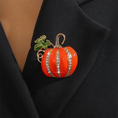 Broches de abóbora de Halloween para mulheres, roupas, casacos, joias, acessórios