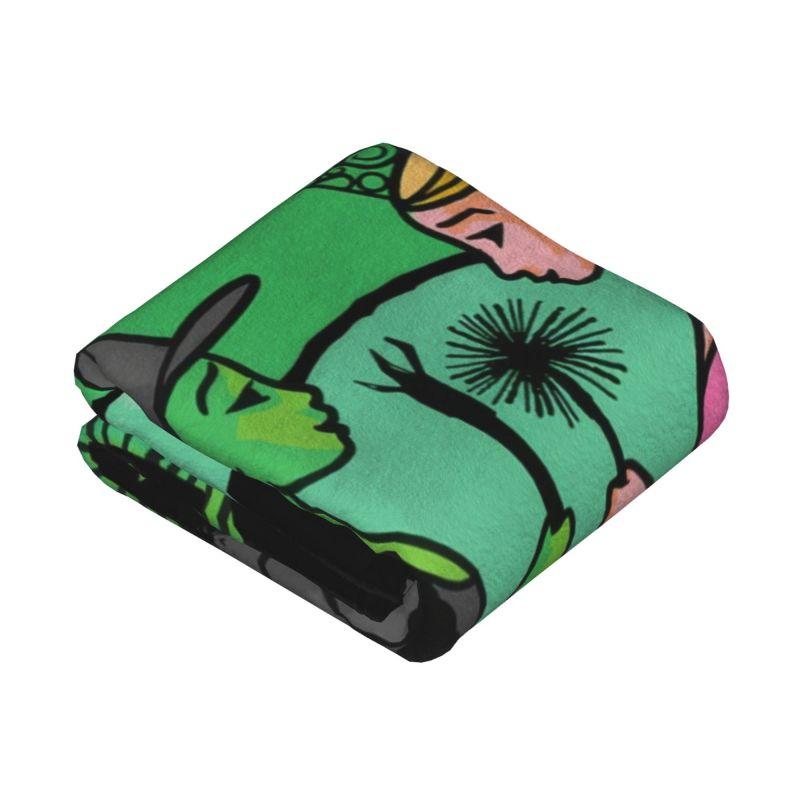 Custom Sofa Fleece Wickeds Musical Movie Throw Blanket Warm Flannel Blankets for Bedding Home Couch Bedspreads