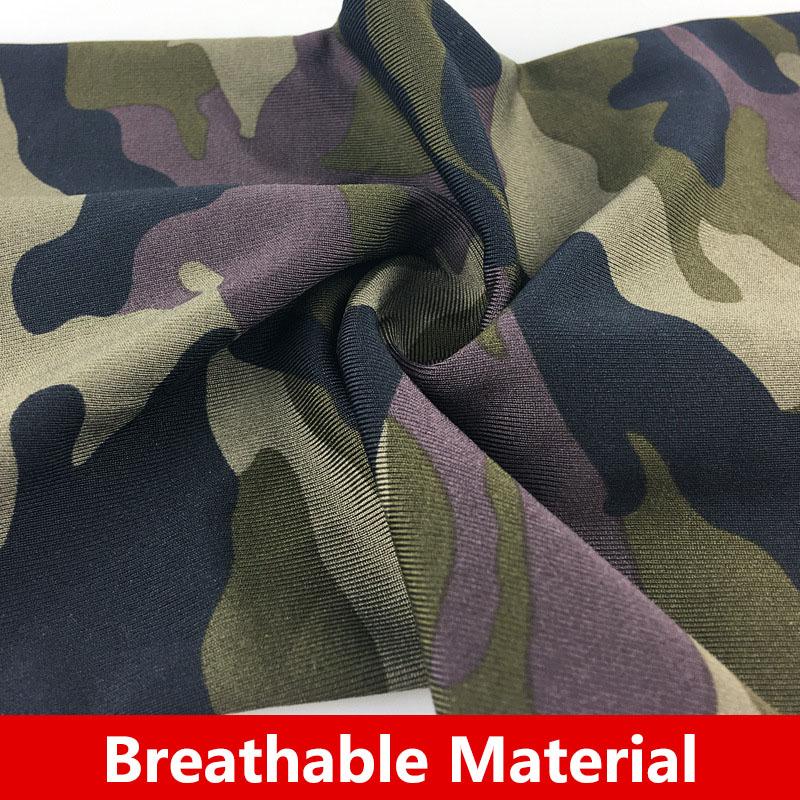 Genouillères de Football Basketball Genouillère Manchon de Jambe Support de Genou Protection Respirante Camouflage Respirant