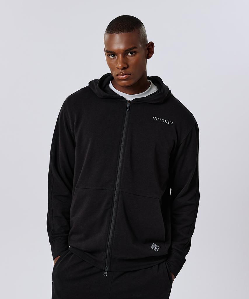 Spyder Men'S Modal Zip-Up Hoodie Spjfcnft309Mblk