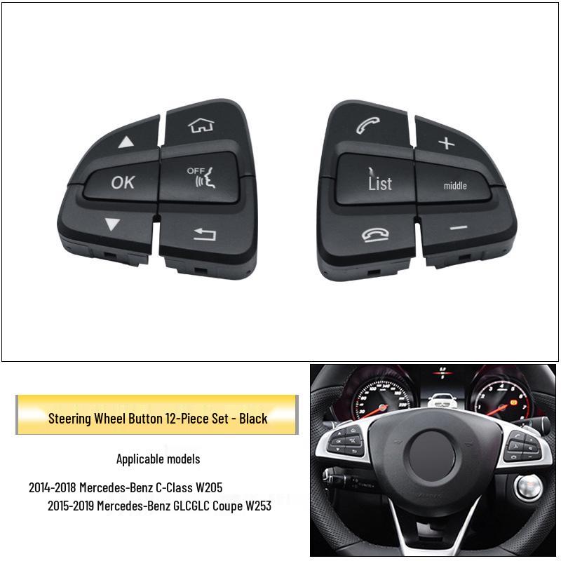 Mercedes-Benz C-Klasse/GLC-Klasse C180/C200/GLC260/W205 Multifunktionslenkradtasten