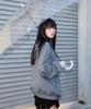 ROSEFRANTZ Rose Corsage Check Windbreaker [Navy]