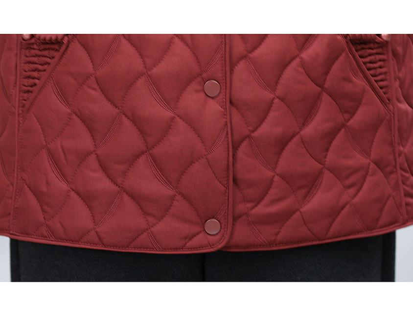 Mom's 2025 New Style Autumn/Winter Cotton Jacket for Middle-Aged & Elderly Women - Stylish, Lightweight, Fashionable Padded Outerwear