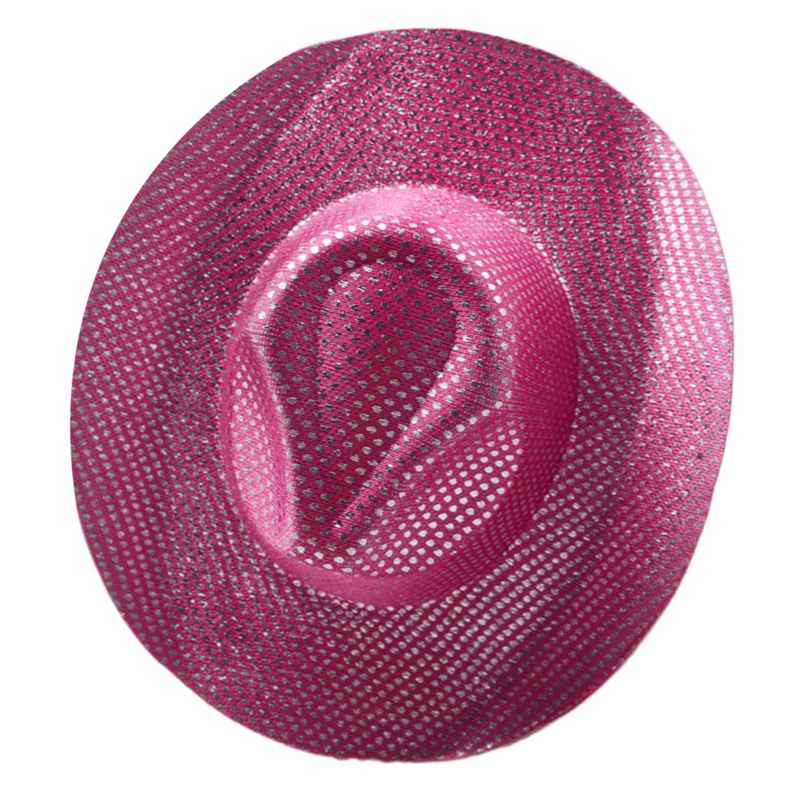 

Mini Cowboy Hat for Party Decorations Laser Color Little Western Hat for Handmade Hairclip Crafting Hairpin Decoration K