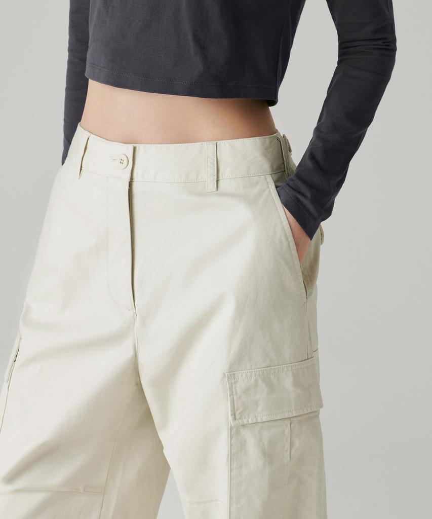 MUSINSA STANDARD WOMAN Women'S Wide Cargo Pants [Cream]