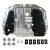 Motor-Unterfahrschutz aus Magnesium-Aluminium-Legierung Speziell für Honda Civic Modelle 2016–2021 Silber-Schwarz 74110-TBA-A00