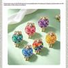Cute Sheep Rhinestone Inlaid Brooch Colorful Rose Decoration Anti-fade Alloy Brooch for Women Party Prom Outfit Accessories
