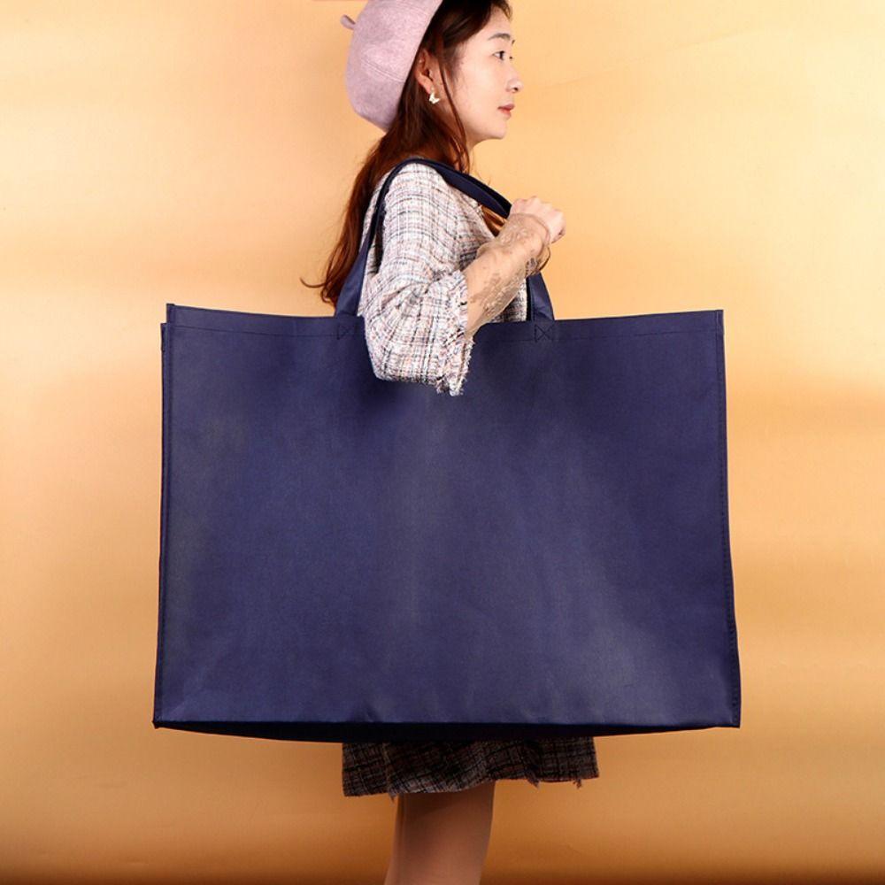 Fashion Extra Large Non-Woven Fabric Bag Thickened 40*60cm Shoulder Bag Large Capacity Eco-Friendly Bag Daily