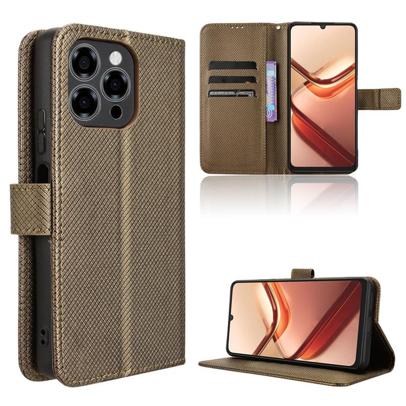 Funda Cartera de Cuero Lisa Tipo Libro con Tapa Magnética para Doogee Note 58 59 Note58 Note59 Pro Holder Capa Coque Fundas Shell