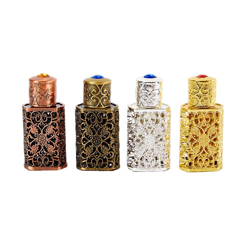 Luxury 3ml Mini Antiqued Perfume Refillable Bottle Arab Style Essential Oils Atomizer Perfume Spray Bottle