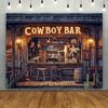 Western Cowboy Bar Tapestry: Rustic Saloon AmbianceWall Decoration Background Cloth, Bedroom Room Home Decoration