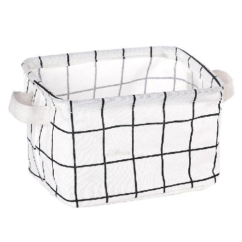 Fabric Storage Box Cotton and Linen Storage Box Desktop Storage Box Cosmetic Storage Basket Underwear Storage Basket