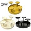 Indoor Ambient Lighting Elegant Fireplace Holder Circular Pillar Candle Stand Metal 4-Pillar Tiered Mantle Decor