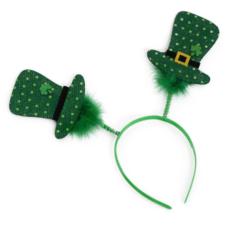 Patricks St Colorful Day Irish Themed Headband Featuring Adorable Design Shamrock