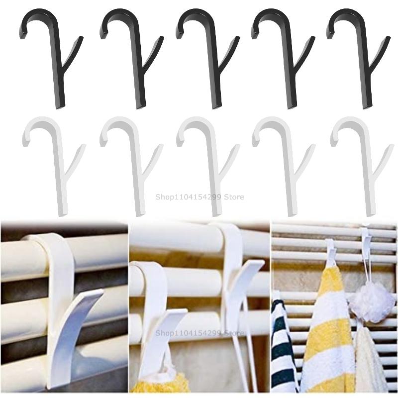 Hanger Clips Storage Bathroom Shower Towel Holder Hanger Heated Radiator Hooks Clips Storage Racks Clothes Scarf Hanger Hooks