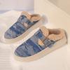 2025 New Autumn and Winter Women's Shoes Plus-size Fleece Warm Home Cotton Shoes Thick-soled Warm Stitched Cotton Shoes