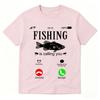 Fishing Is Calling You Tshirt Funny Fishing Lover Meme Tshirts Unisex Unisex Fashion Vintage Cotton Short Sleeve Oversized T Shirt