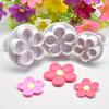 3Pcs Flower Plunger Cookie Cutter DIY Blossom Cake Fondant Mold Baking Accessories