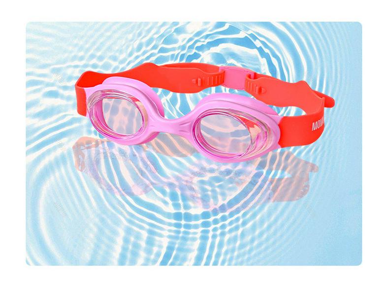 Occhialini da nuoto in silicone anti-appannamento per bambini - Impermeabili, Attrezzatura da allenamento ad alta definizione per bambini
