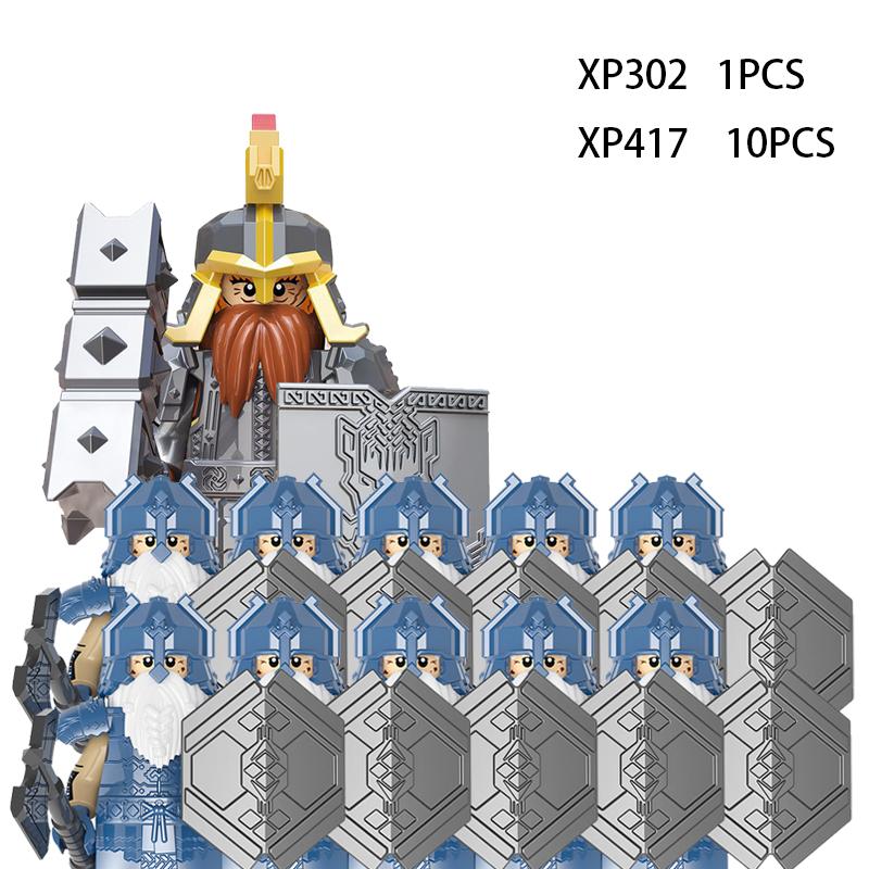 Soldados Élficos Medievais de Rohan Guarda Exército lotr Figuras de Ação Mini Blocos Boneca Montar Blocos de Construção MOC DIY Brinquedos para presentes de criança